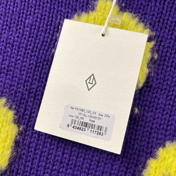 Lemon Sweater The Animals Observatory Arty Bull Size 10 Italian Yarn NWT - Picture 4 of 7